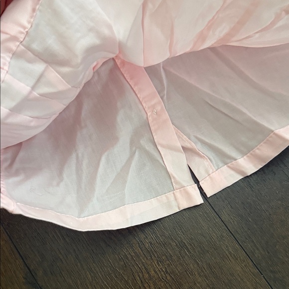 Pink Baby Two-Piece Dress Set with Embroidered Bib - Easter - Vintage 0-3 months - Picture 7 of 9